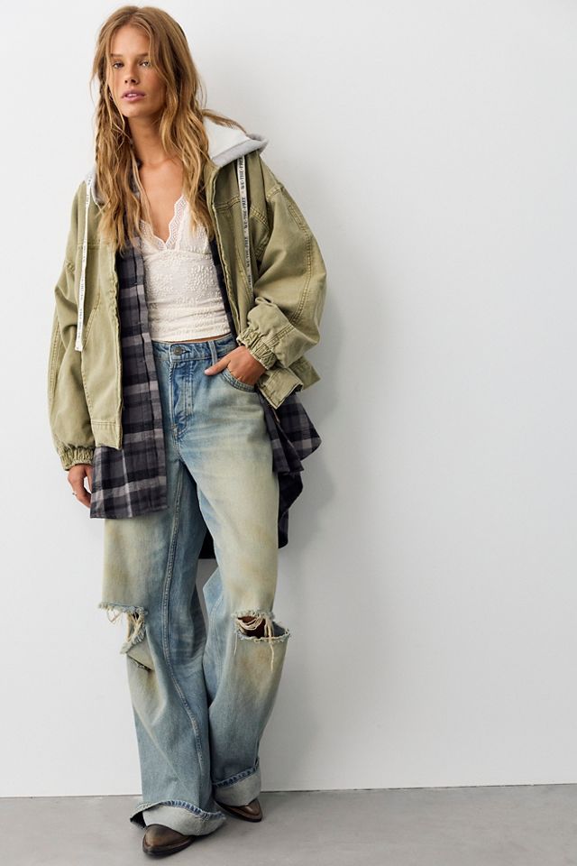 We The Free Iggy Hooded Denim Jacket #2