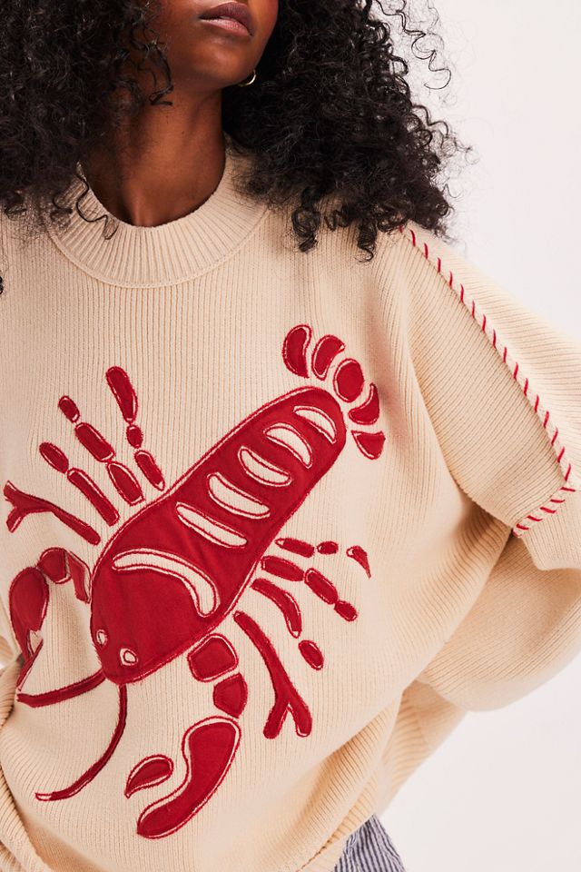 Tricia Fix Lobster Sweater | Free People