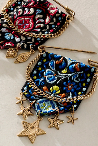 Heirloom Brooch at Free People in Blue & Green