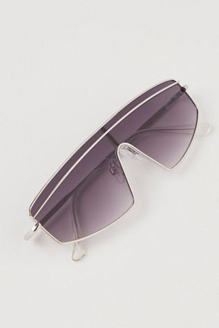 Selena Metal Aviators at Free People in Silver