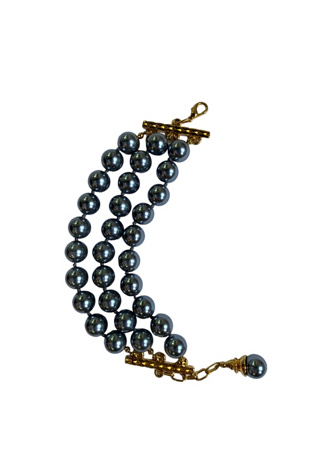 Vintage 1980s Triple Strand Bracelet Selected by SharpLilTeeth