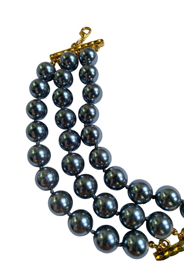 Vintage 1980s Triple Strand Bracelet Selected by SharpLilTeeth #2