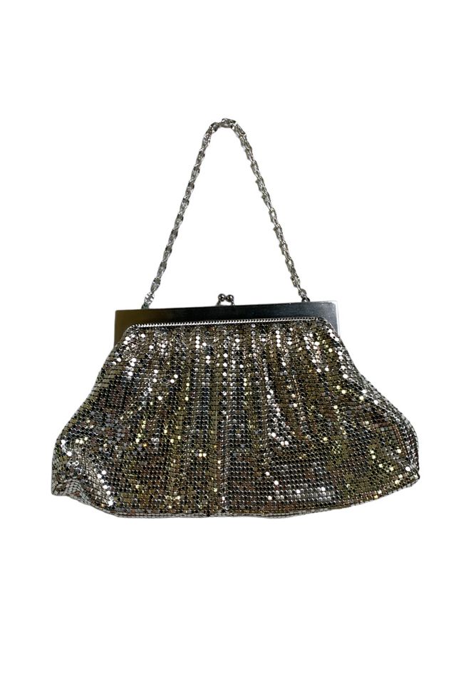 Whiting and davis silver mesh bag top