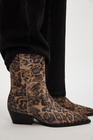 Cat Nap Cowboy Boots by Free People in Brown, Size: US 7.5