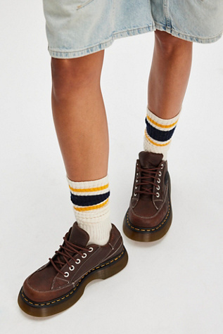 Dr. Martens Buzz Kit Oxfords at Free People in Brown, Size: US 9