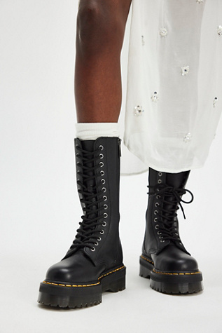 Dr. Martens 1B99 Quad Lace-Up Boots At Free People In Black, Size: US 8