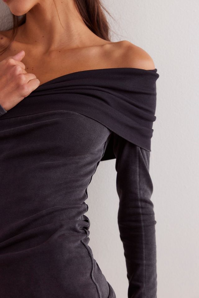 We The Free Hibiscus Foldover Long-Sleeve Top #2