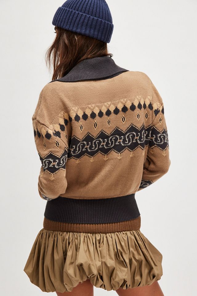 Understated Leather Nordic Cowboy Sweater #1