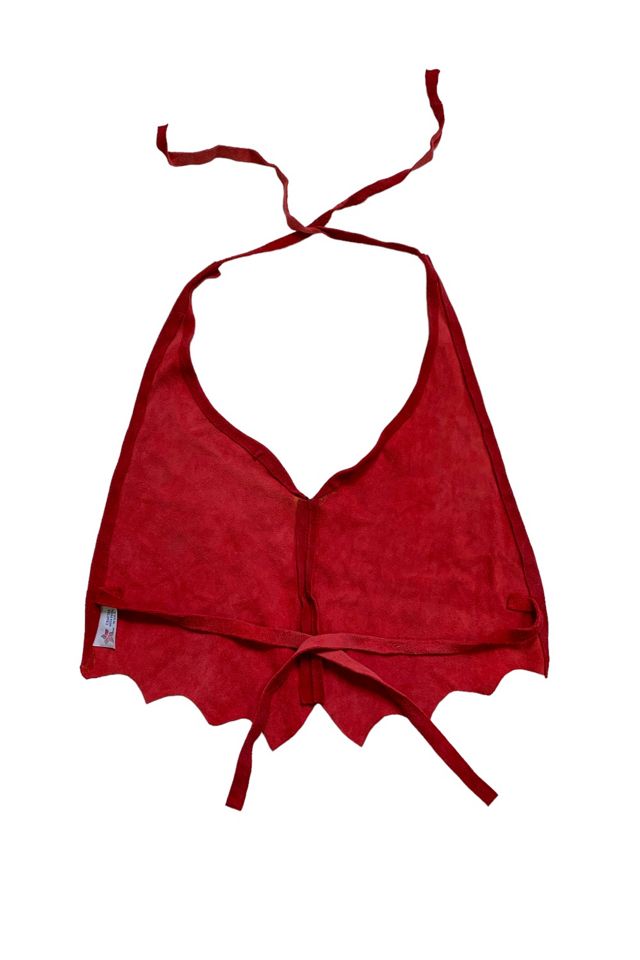 Vintage 1980s Suede Halter Top Selected by SharpLilTeeth #2