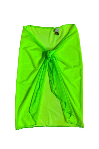 Vintage 1990s Neon Mesh Beach Skirt Selected by SharpLilTeeth