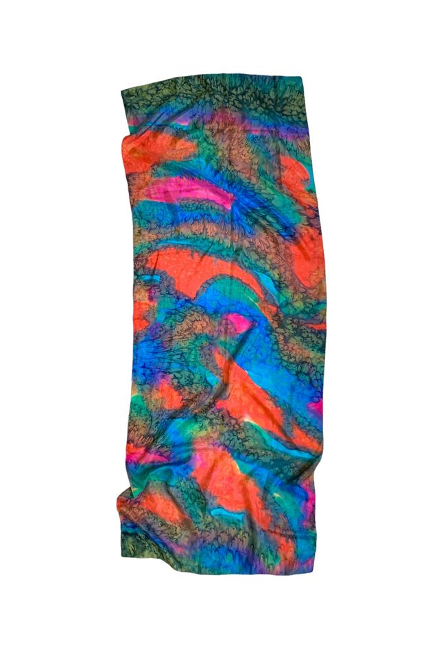 Vintage Hand Painted Silk Scarf Selected by SharpLilTeeth #1