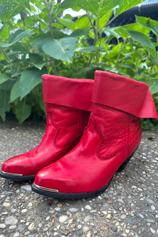 Vintage red boots sales