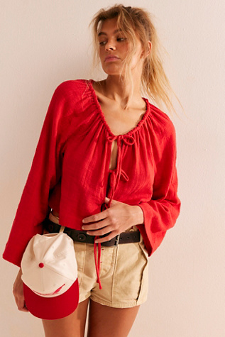 Riviera Top by free-est at Free People in High Risk Red, Size: Small