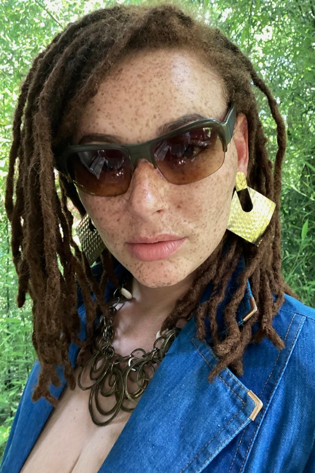 Vintage Hammered Brass Earrings Selected by Cherry #2