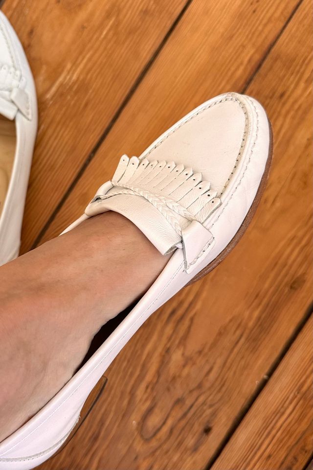 White Bally Leather Loafers Selected by KA.TL.AK #1