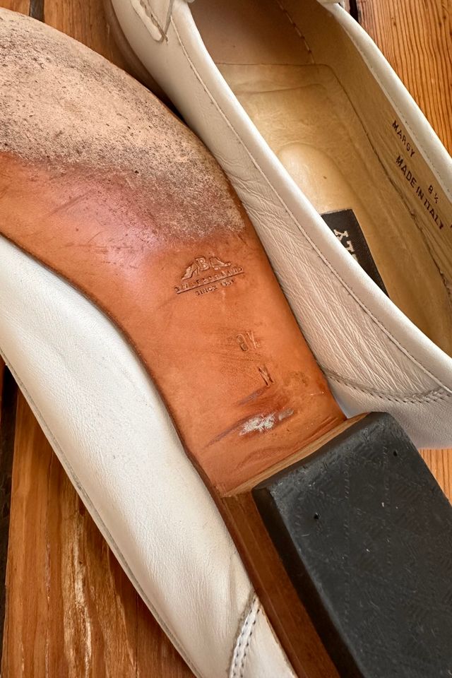 White Bally Leather Loafers Selected by KA.TL.AK #2