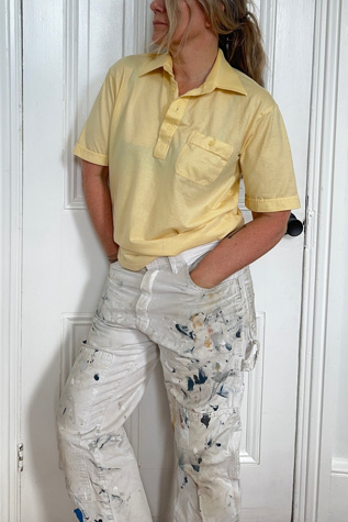 Vintage Yellow Golf Shirt Selected by KA.TL.AK