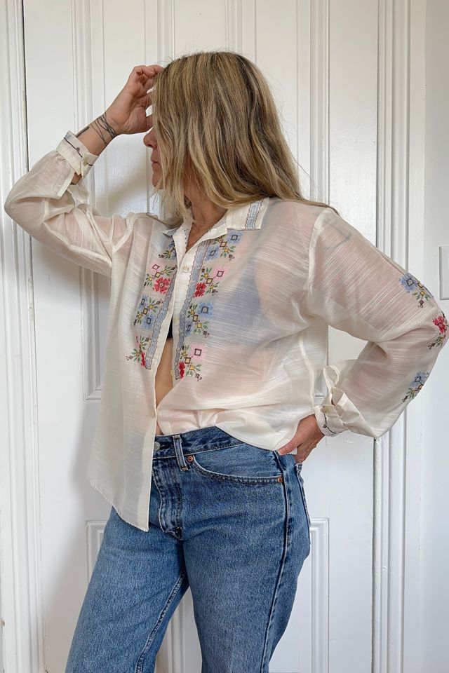 Vintage Handmade Embroidered Blouse Selected by KA.TL.AK #2