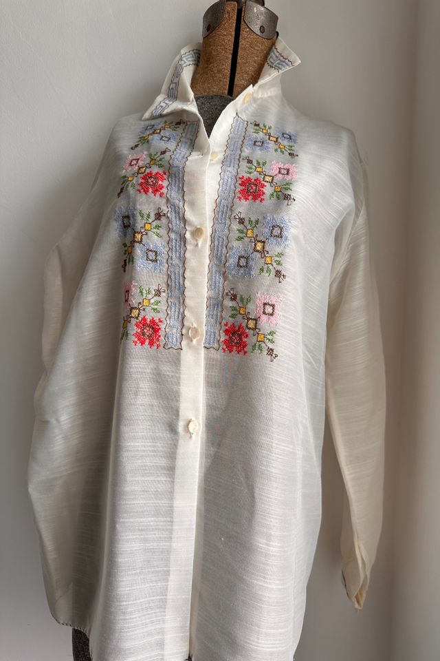 Vintage Handmade Embroidered Blouse Selected by KA.TL.AK #3