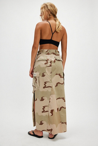 Riley Vintage Desert Girl Side Slit Maxi Skirt