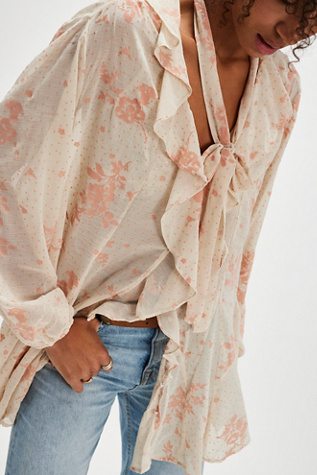 Dreamland Floral Tunic At Free People In Tea Combo, Size: Medium