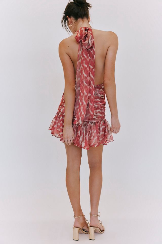 Bardot Mave Halter Neck Mini Dress #1