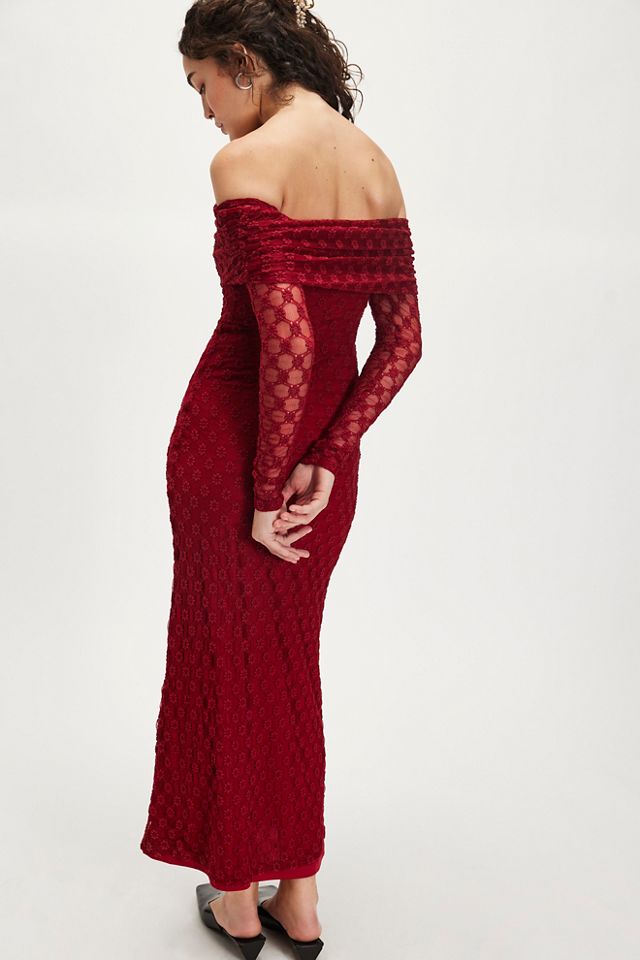 Robe Longue Adoni Épaules Dénudées #1