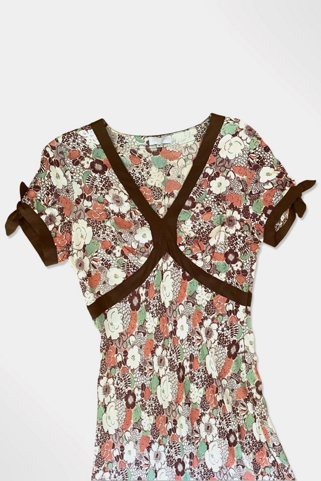 1990s Floral Rayon Bias Cut 40s Inspired Dress Selected By Ritual Vintage #1