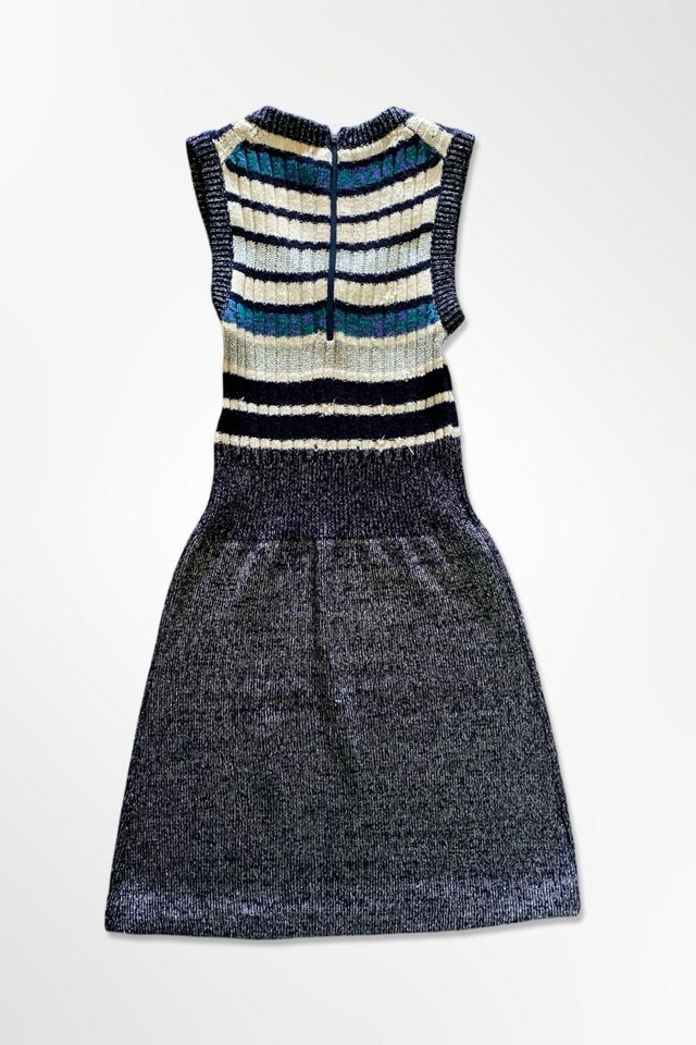 1970s Metallic Knit Ribbed Dress Selected By Ritual Vintage #2