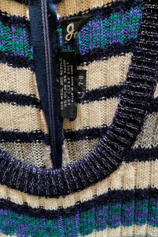 1970s Metallic Knit Ribbed Dress Selected By Ritual Vintage #3