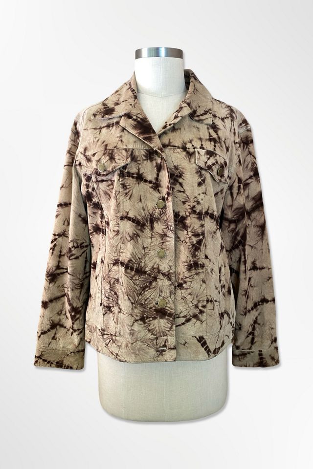 1990s Tie Dye Suede Jacket Selected By Ritual Vintage #1