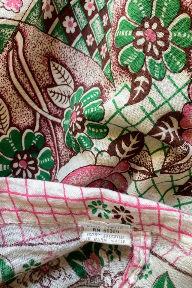 1970s Rose Garden Print Wrap Skirt Selected By Ritual Vintage #2