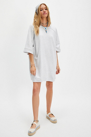 We The Free Mari Muscle Pullover at Free People in Grey, Size: M