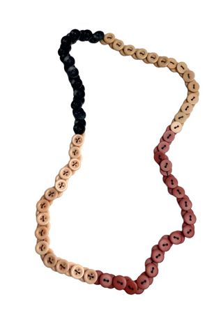 Vintage Multicolor Button Necklace Selected By Ankh By Racquel