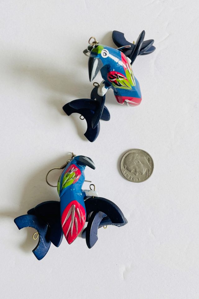 Vintage Parrot Necklace and Earrings Selected by FernMercantile #1