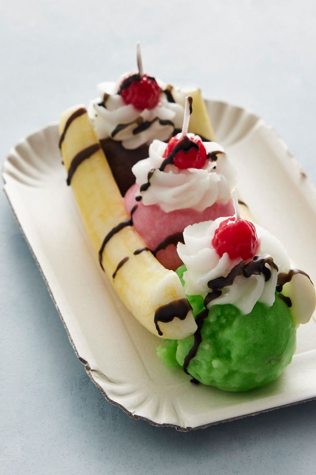Banana Split Candle #1