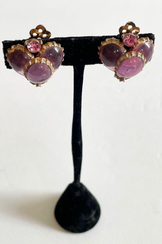 Vintage Pink Heart Clip Earring  Selected by FernMercantile #1