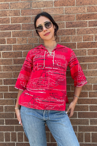 Vintage 1960's Nautical Top Selected by FernMercantile