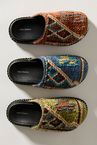 Magic Carpet Mules by Free People in Blue, Size: US 8