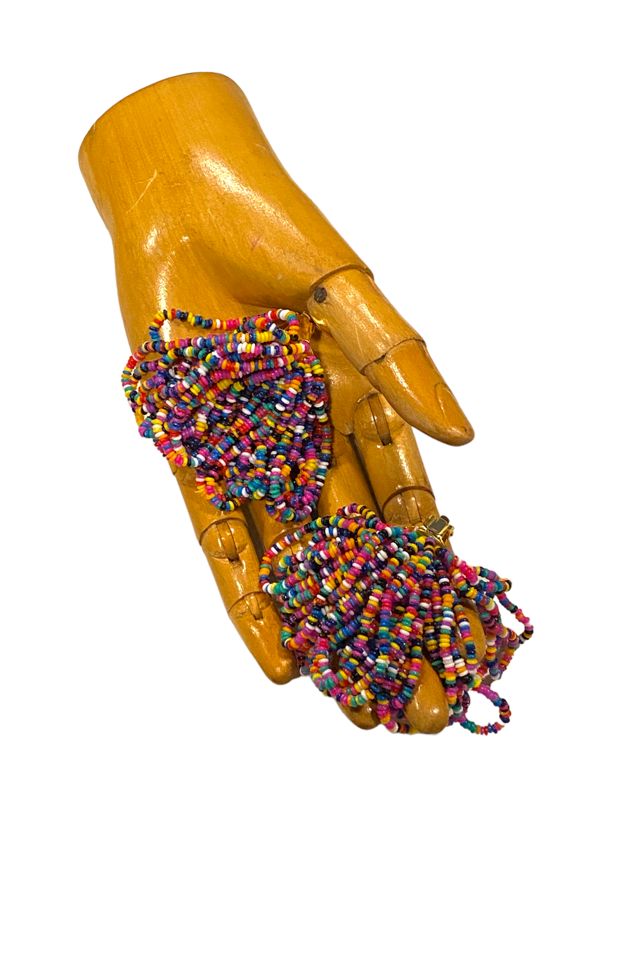 Vintage 1980a Rainbow Bead Earrings Selected by BusyLady Baca & The Goods #2