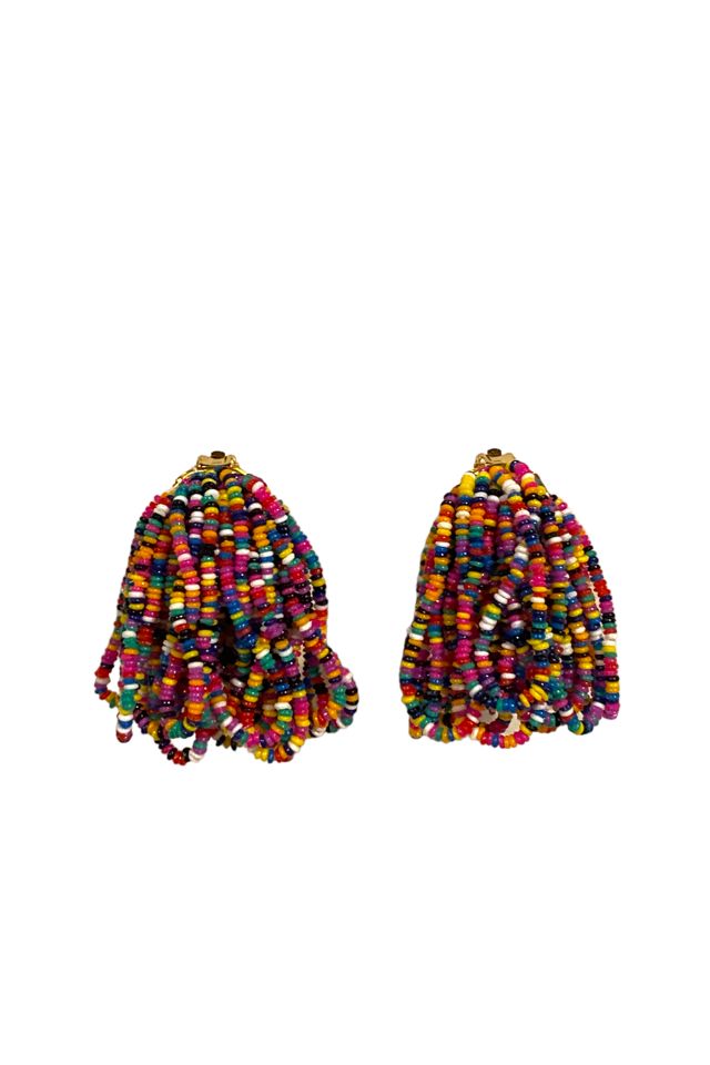 Vintage 1980a Rainbow Bead Earrings Selected by BusyLady Baca & The Goods #3