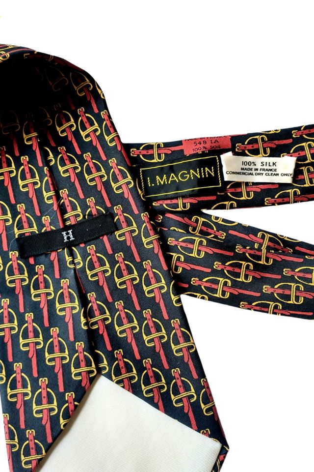 Hermes Vintage Stirrup Neck Tie Selected by Garbage Soup #1