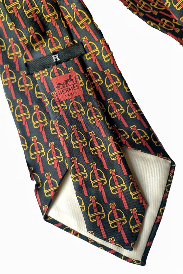 Hermes Vintage Stirrup Neck Tie Selected by Garbage Soup #2