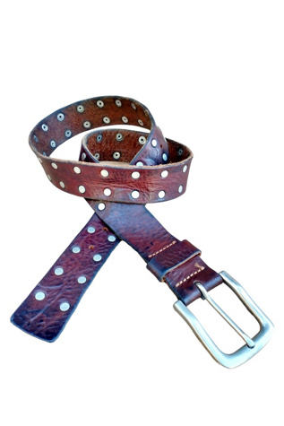 Vintage Matte Metal Stud Belt Selected by Garbage Soup