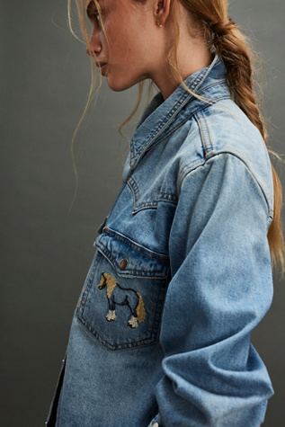 Understated Leather Horsey Denim Shirt