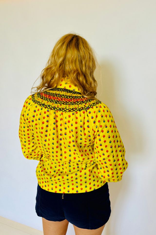 Vintage Peasant Blouse with Cinched Waist Selected by Atlantic Vintage #2