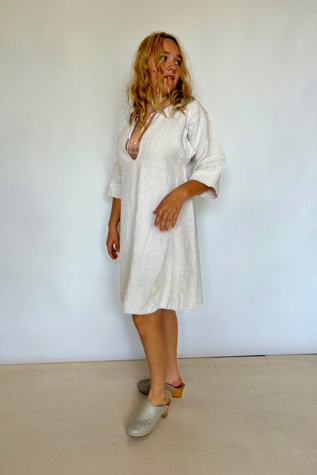 Vintage French Linen Dress Selected by Atlantic vintage | Free People