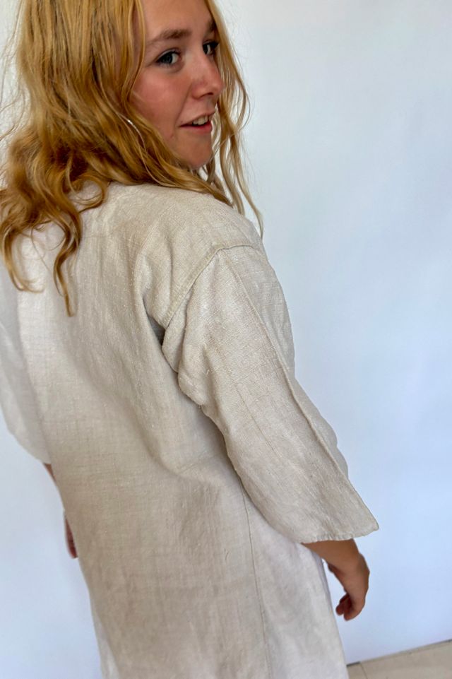 Vintage French Linen Dress Selected by Atlantic vintage #3