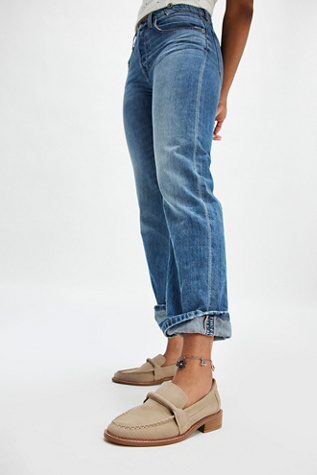 Bedford Loafers par FP Collection en Suède Limon Huilé, pour femme taille: US 8.5 chez Free People