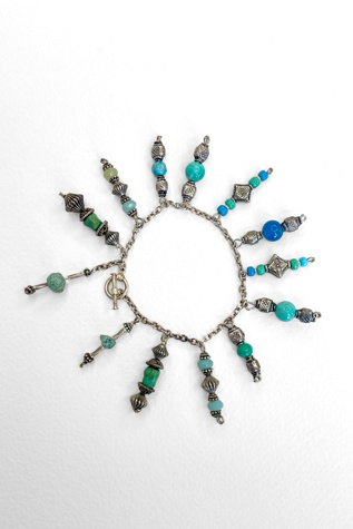 Vintage Beaded Toggle Charm Bracelet Selected by MARMALADE